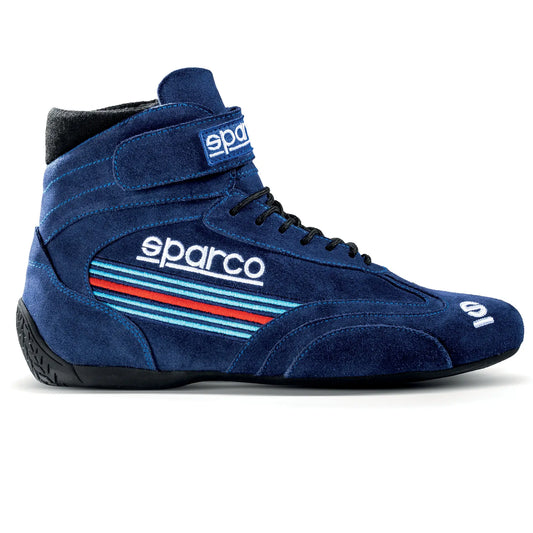 Sparco TOP MARTINI RACING Marineblauw – FIA 8856-2018 Gecertificeerde Racing Schoenen in Vintage Martini Livery