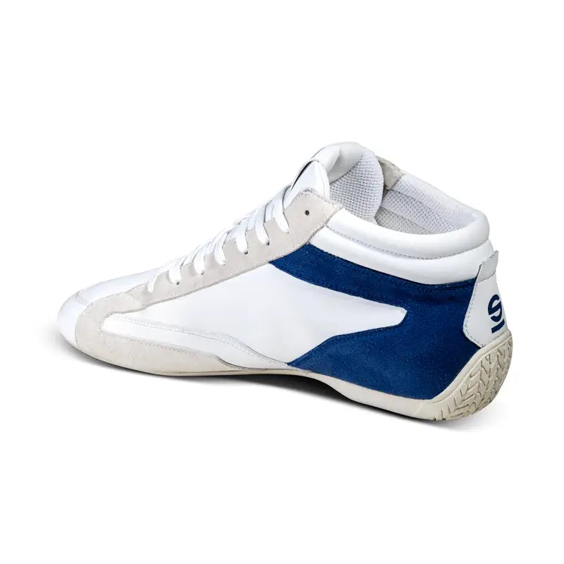 Sparco S-DRIVE MID Wit – Halfhoge Racing Sneaker met Microvezel Bovenwerk