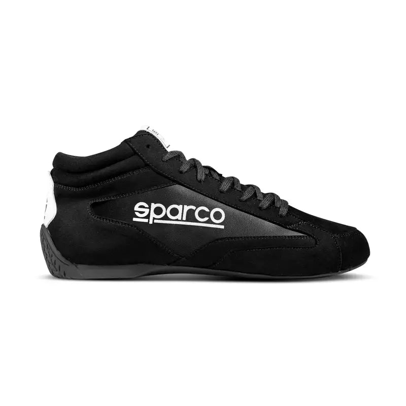 Sparco S-DRIVE MID Zwart – Halfhoge Racing Sneaker met Microvezel Bovenwerk