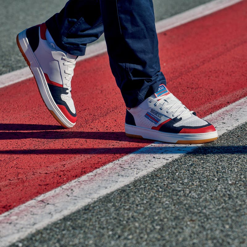 Sparco S-URBAN MARTINI RACING – Retro Sneakers with Iconic Martini Racing Livery