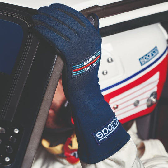 Sparco – Gloves Land 2025 – 001366MR – Gloves – Martini Racing – White/Navy