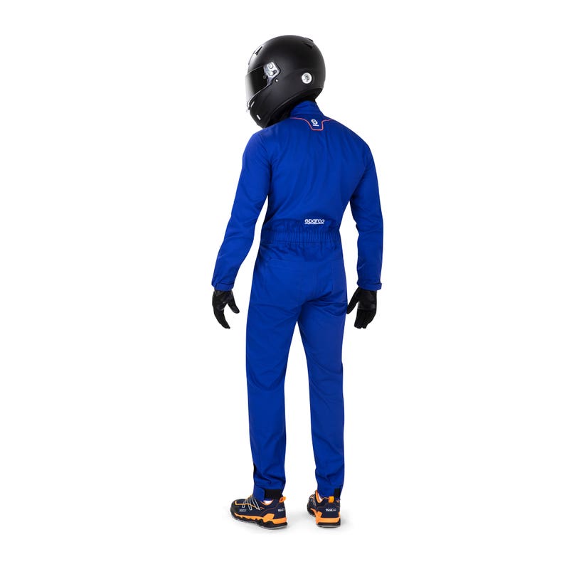 Sparco MS-4 – Blauw - Monteursoverall van polyester/katoen, niet-gehomologeerd, met verstelbare pasvorm