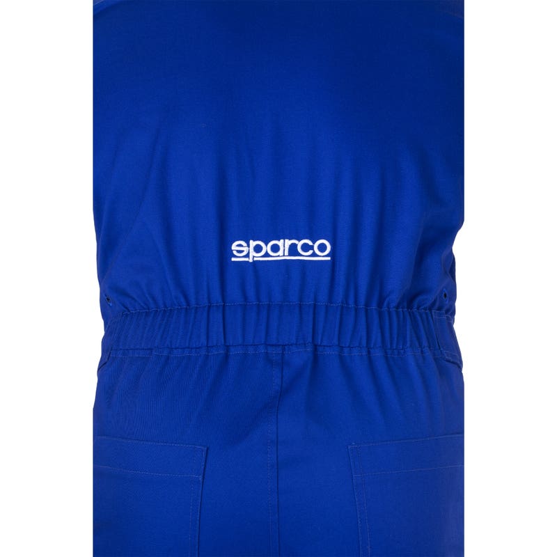 Sparco MS-4 – Blauw - Monteursoverall van polyester/katoen, niet-gehomologeerd, met verstelbare pasvorm