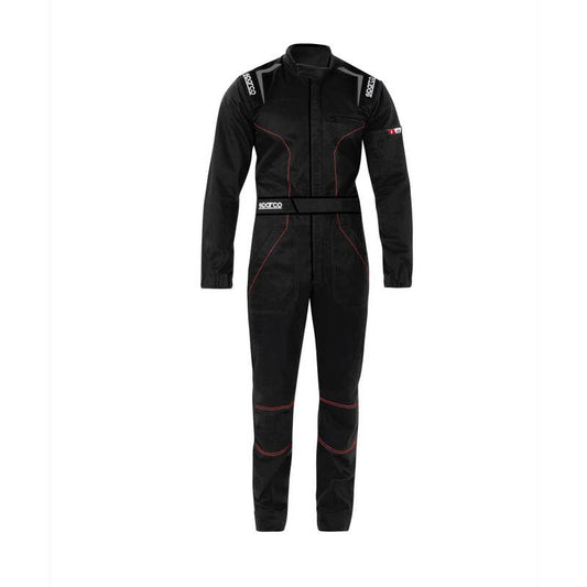 Sparco MS-4 – Zwart - Monteursoverall van polyester/katoen, niet-gehomologeerd, met verstelbare pasvorm
