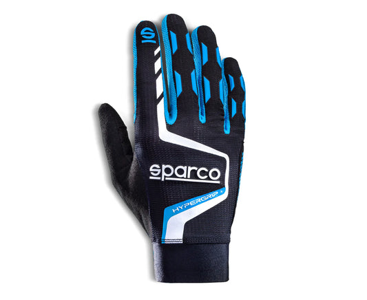Sparco HYPERGRIP+ Blauw - Premium gaming handschoenen met verbeterde pasvorm, gripzones en touchscreen-functie
