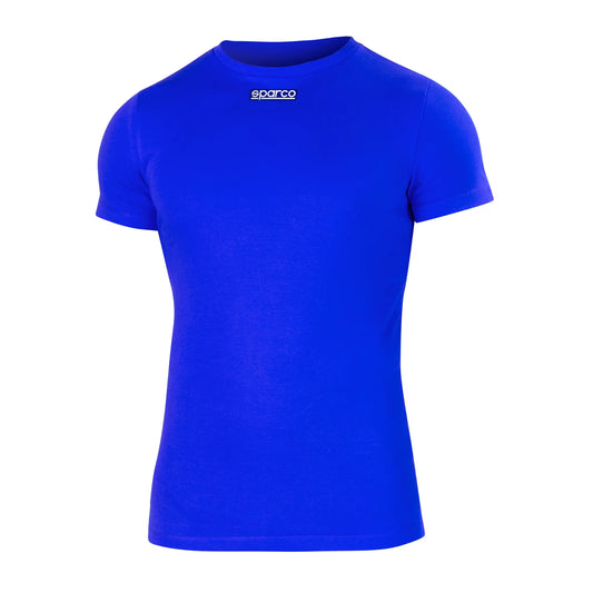 Sparco B-ROOKIE T-SHIRT Blauw – Comfortabele Katoenen Onderkleding voor Gaming en Motorsport