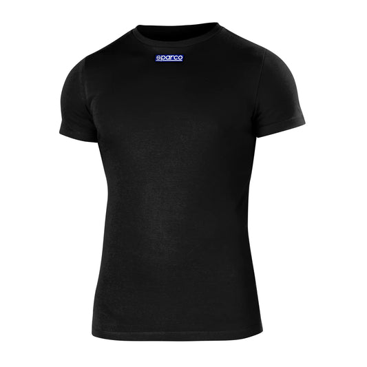 Sparco B-ROOKIE T-SHIRT Zwart – Comfortabele Katoenen Onderkleding voor Gaming en Motorsport