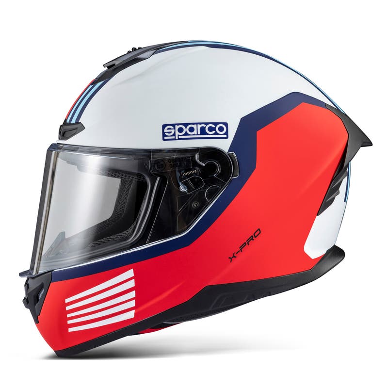 Sparco X-Pro Integraalhelm 003378MR Motorhelm Wit/Martini Racing XS-XXL - Detail