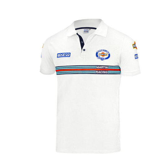 Sparco Polo Replica Martini Racing - Wit