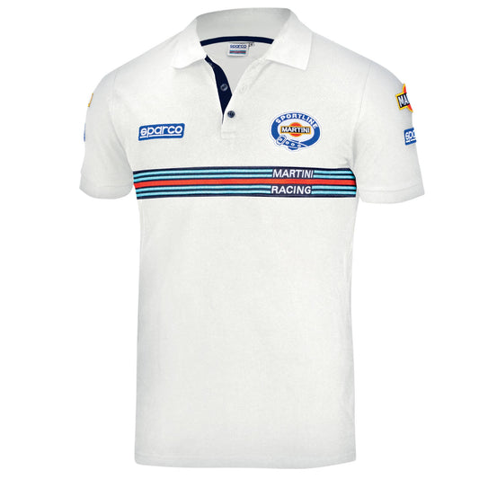 Sparco Polo Replica Martini Racing - Wit