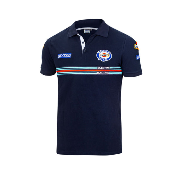 Sparco Polo Replica Martini Racing - Marineblauw