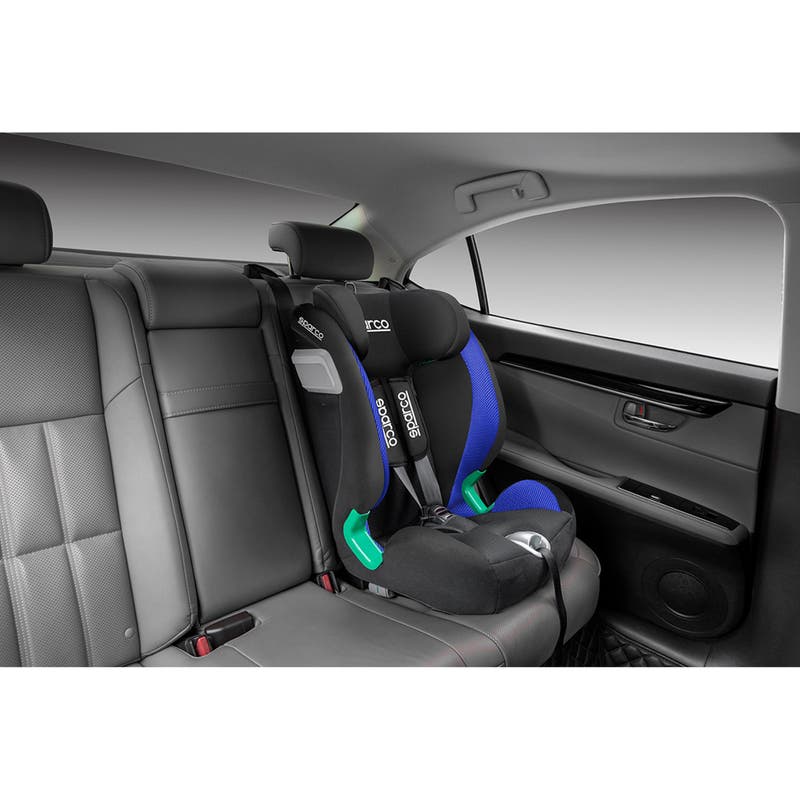 Sparco Autokinderzitje F2000K i-Size 01926I Autokinderzitje Kids Blauw 76-150cm - Achteraanzicht