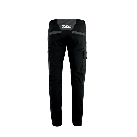 Sparco BOSTON Work Trousers Black – Durable Stretch Cargo Trousers for Every Working Day