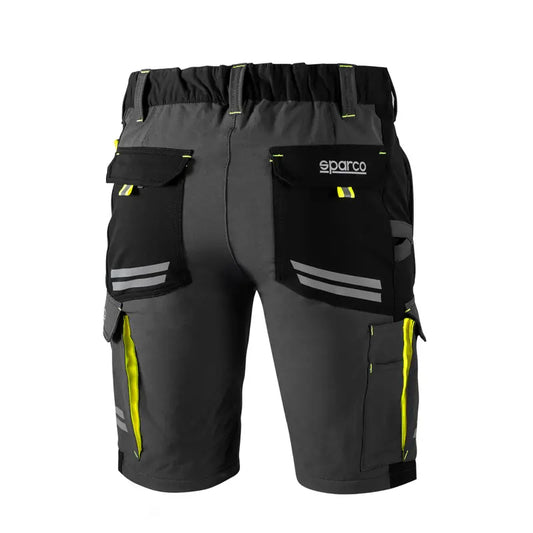 Sparco Atlanta Korte Werkbroek - Grijs/Geel