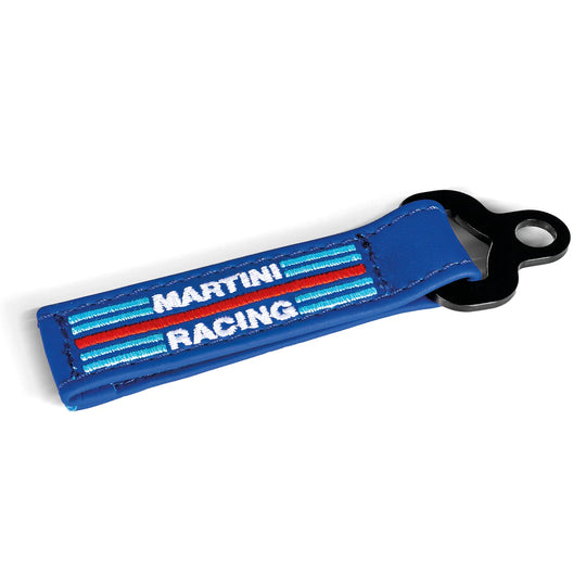 Sparco - Leather Keychain Martini Racing - 099070MRAZ - Keychain - Martini Racing - Blue - Onesize