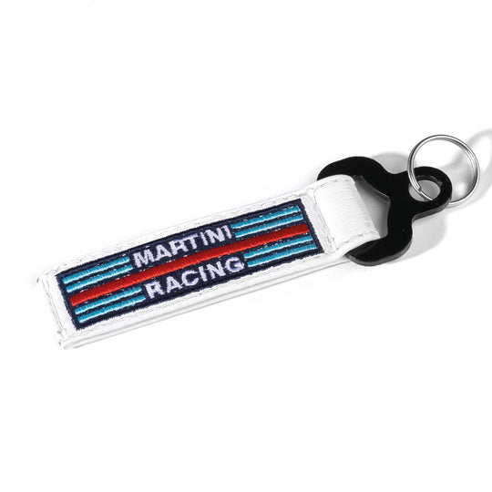 Sparco – Key Ring Leather Martini Racing – 099070MRBI – Key Ring – Martini Racing – White – Onesize