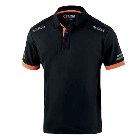 Sparco TOLEDO Oranje – Technische Polo met Reflecterende Details