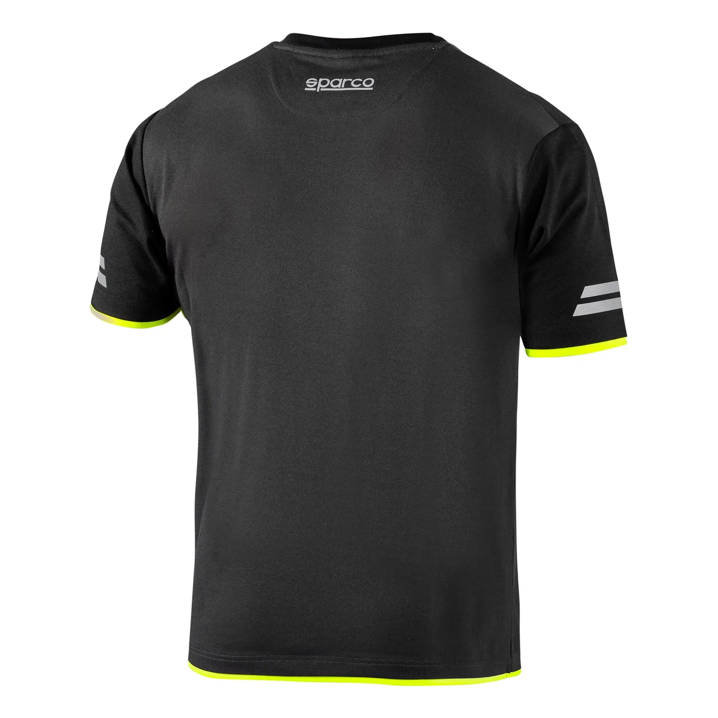Sparco TUCSON T-shirt Grijs-Geel – Technisch Werkshirt met Reflecterende Details