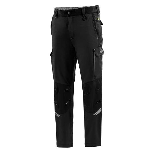 Sparco OREGON Werkbroek Zwart-Grijs – Technische Stretch Werkbroek met Knieversteviging