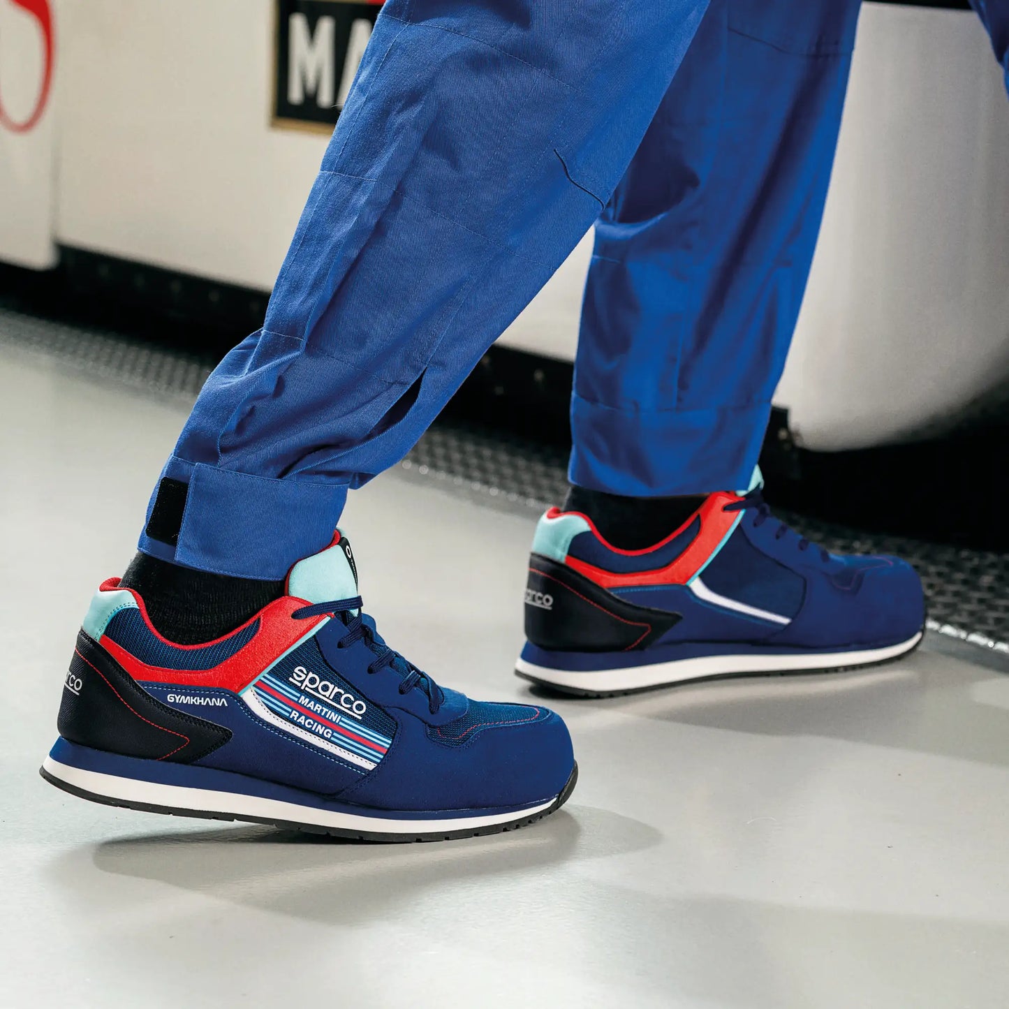 Sparco Gymkhana MARTINI | Veiligheidsschoenen S1PS | Limited Edition Martini Racing