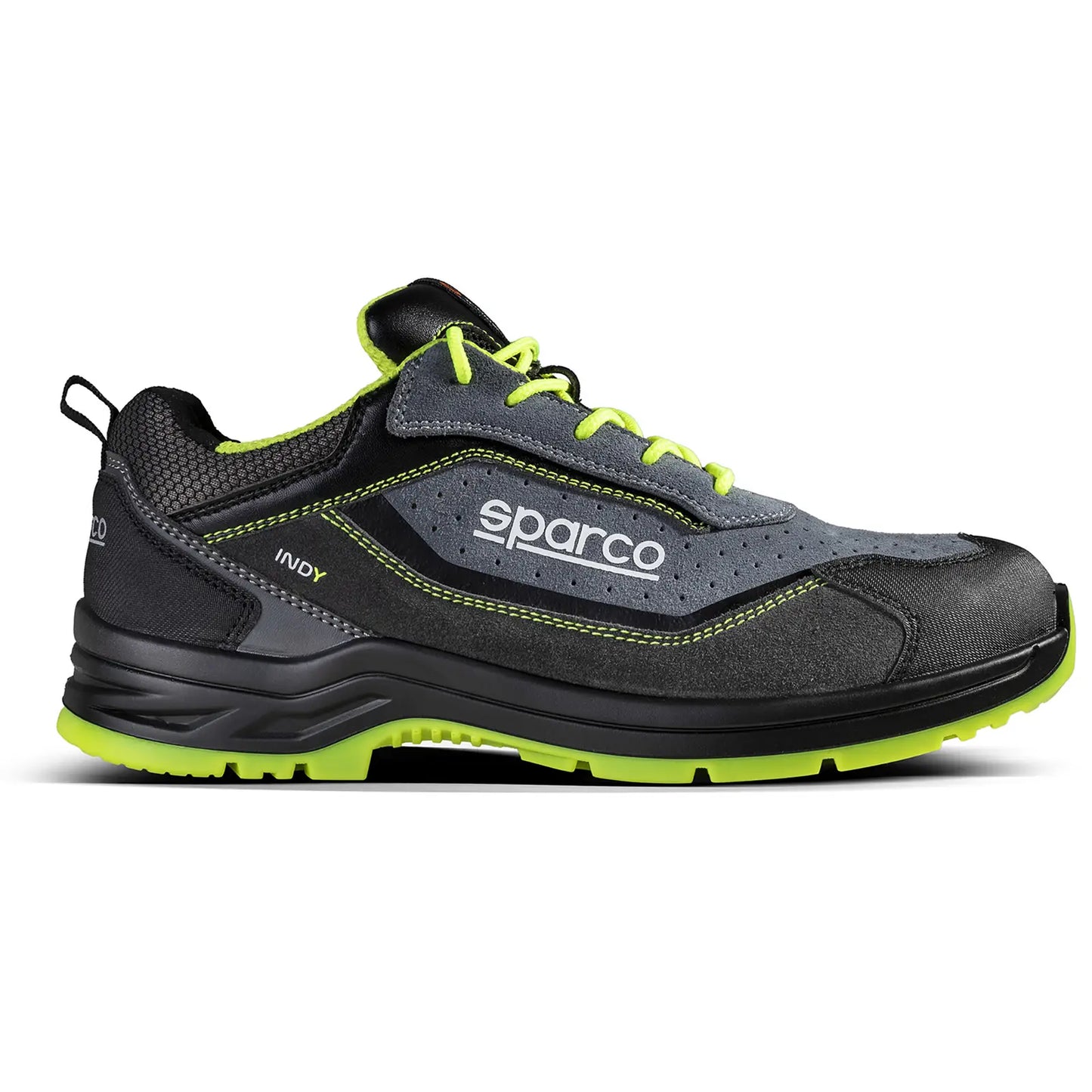 Sparco INDY TEXAS – Veiligheidsschoen S1PS met FlexGrip+ zool en ademend suède