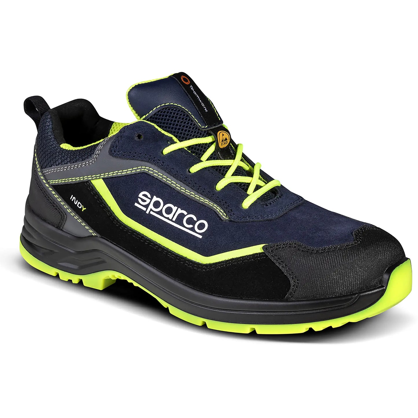 Sparco INDY BALTIMORA – Veiligheidsschoen S3S met FlexGrip+ zool en waterafstotend suède