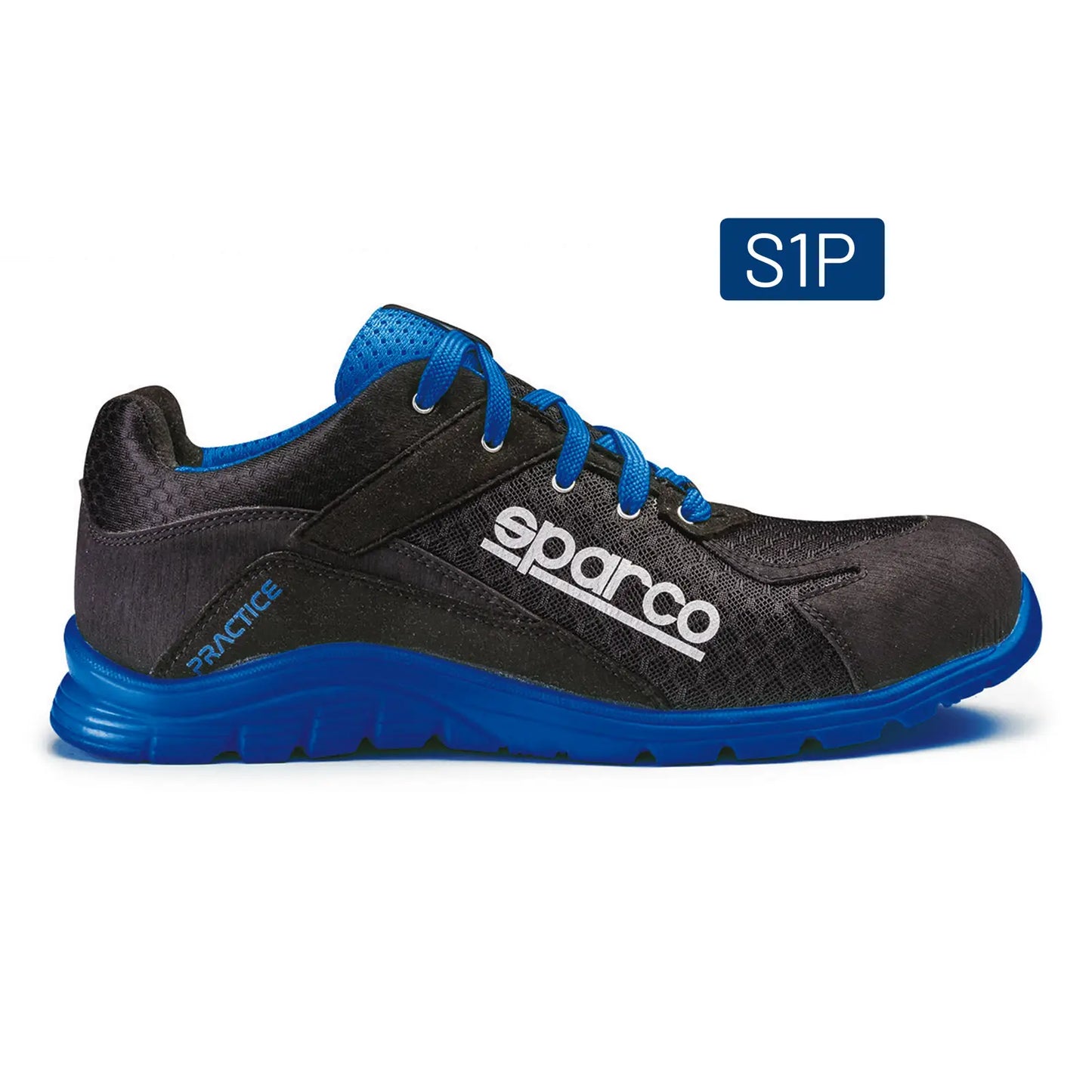 Sparco PRACTICE NELSON – Lichtgewicht veiligheidsschoen S1PL met ademend 3D-mesh en sportieve look