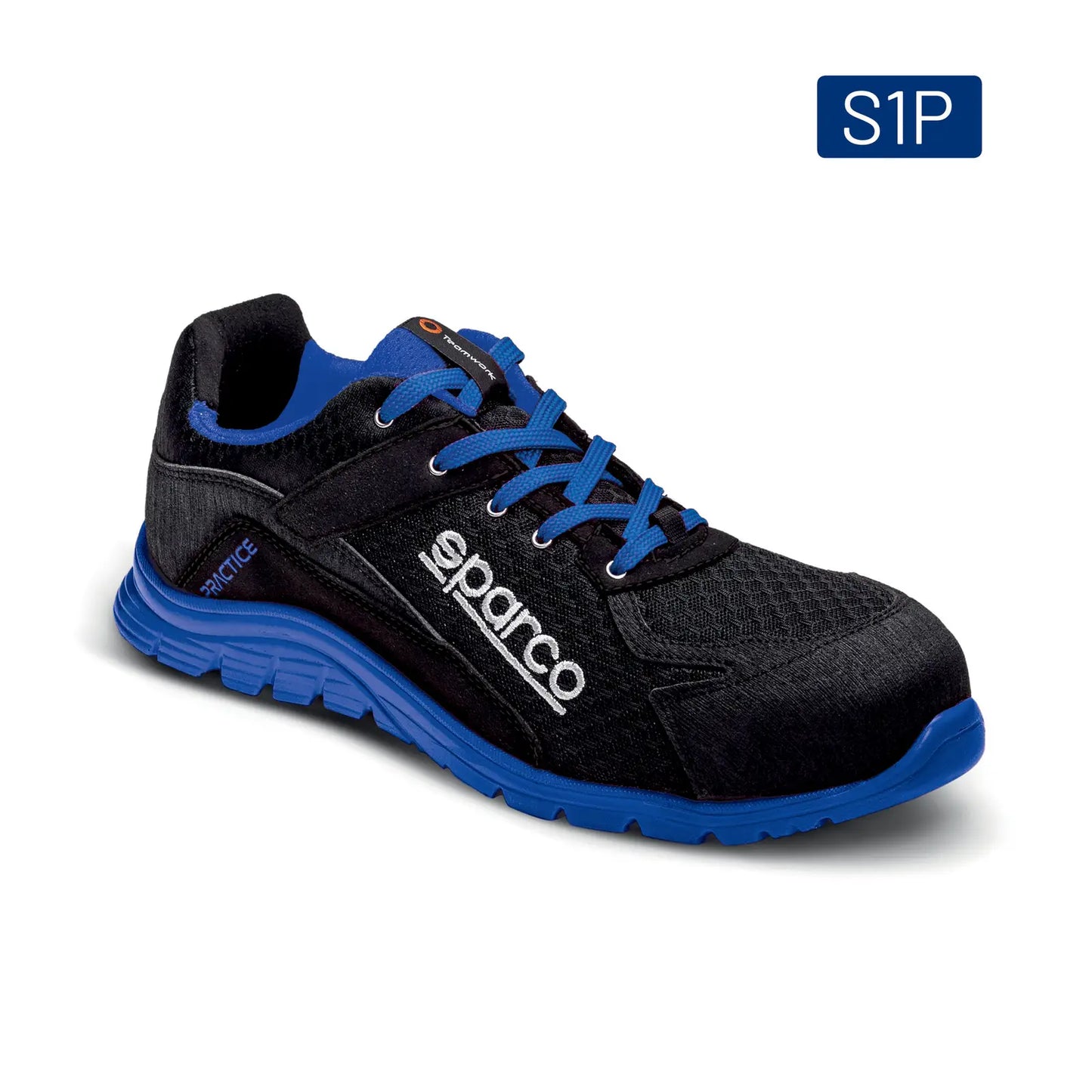 Sparco PRACTICE NELSON – Lichtgewicht veiligheidsschoen S1PL met ademend 3D-mesh en sportieve look