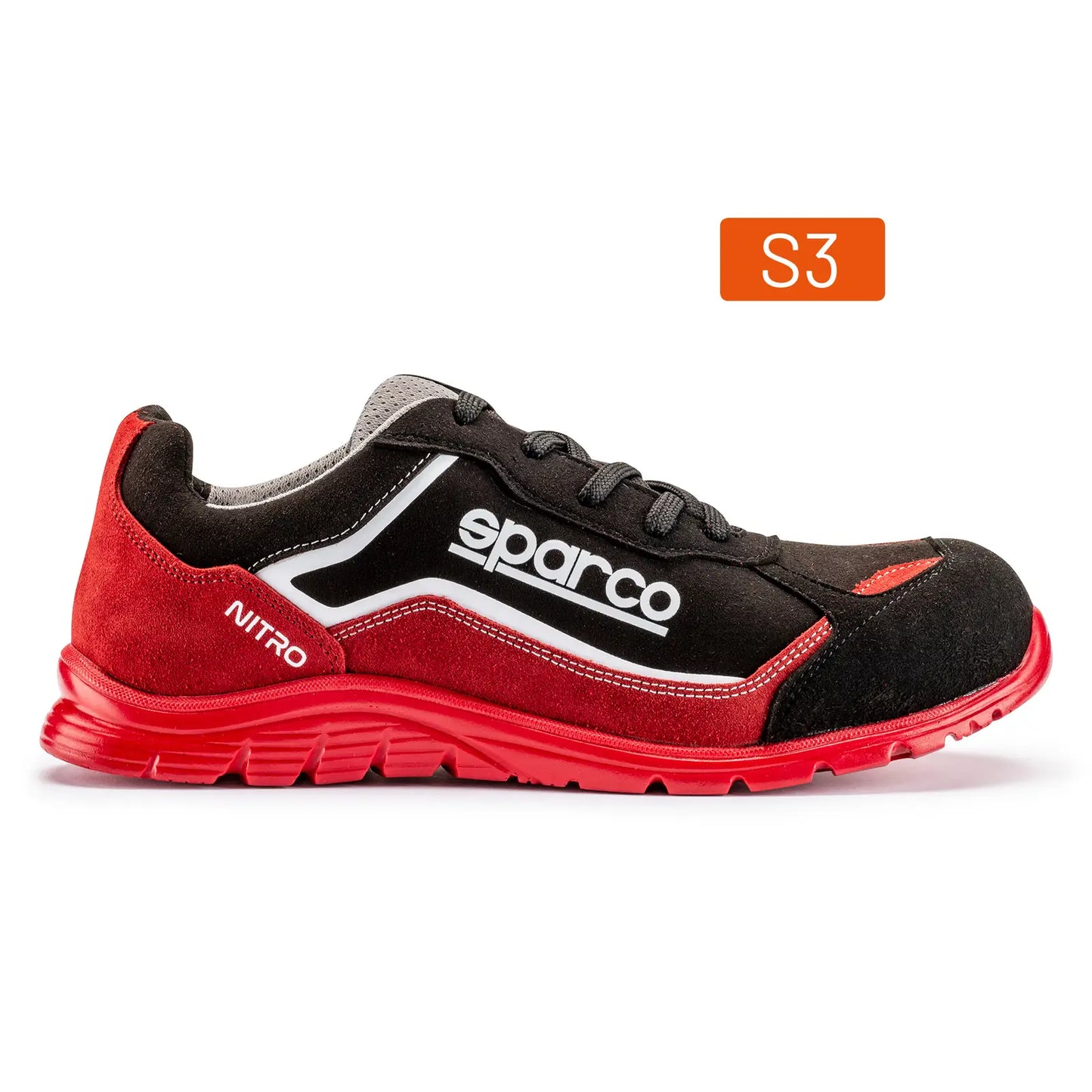 Sparco NITRO Marcus ESD S3L – Suède & Microvezel Veiligheidsschoen | Lichtgewicht, Metaalvrij & Comfortabel