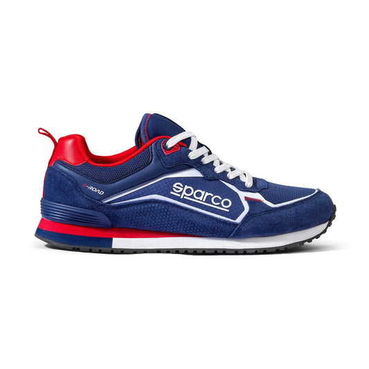 Sparco S-ROAD Marineblauw – Sportieve Sneakers met Lichtgewicht EVA + Rubber Zool