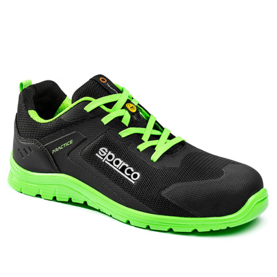 Sparco Practice Rinus Werkschoenen S1PS - Zwart/Groen