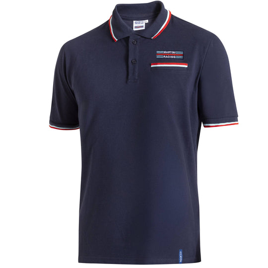 Sparco – Polo Shirt Martini Racing Pocket – BML0009 – Polo Shirt – Martini Racing – White/Navy – XS-XXXL