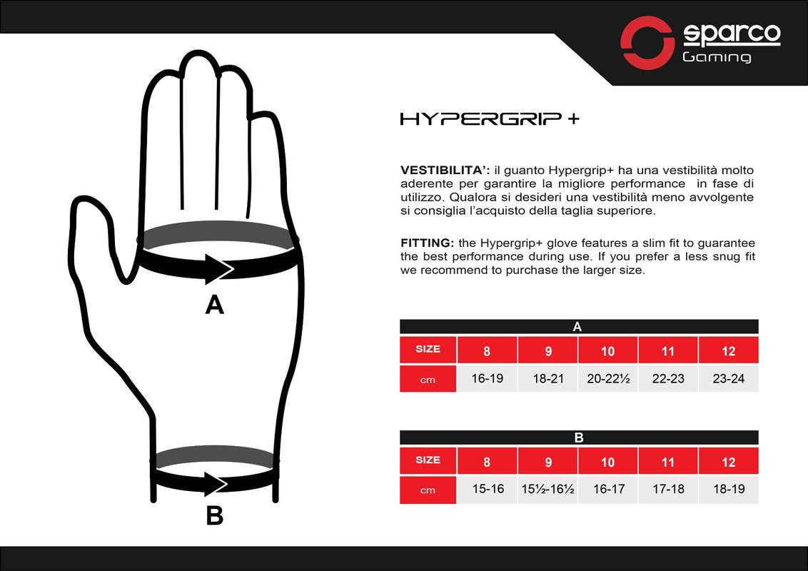 Sparco HYPERGRIP+ Geel - Premium gaming handschoenen met verbeterde pasvorm, gripzones en touchscreen-functie