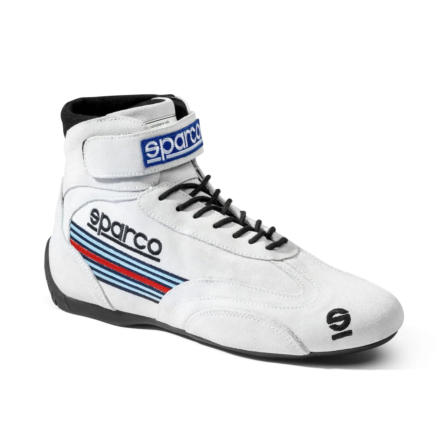 Sparco TOP MARTINI RACING White – FIA 8856-2018 Certified Racing Shoes in Vintage Martini Livery