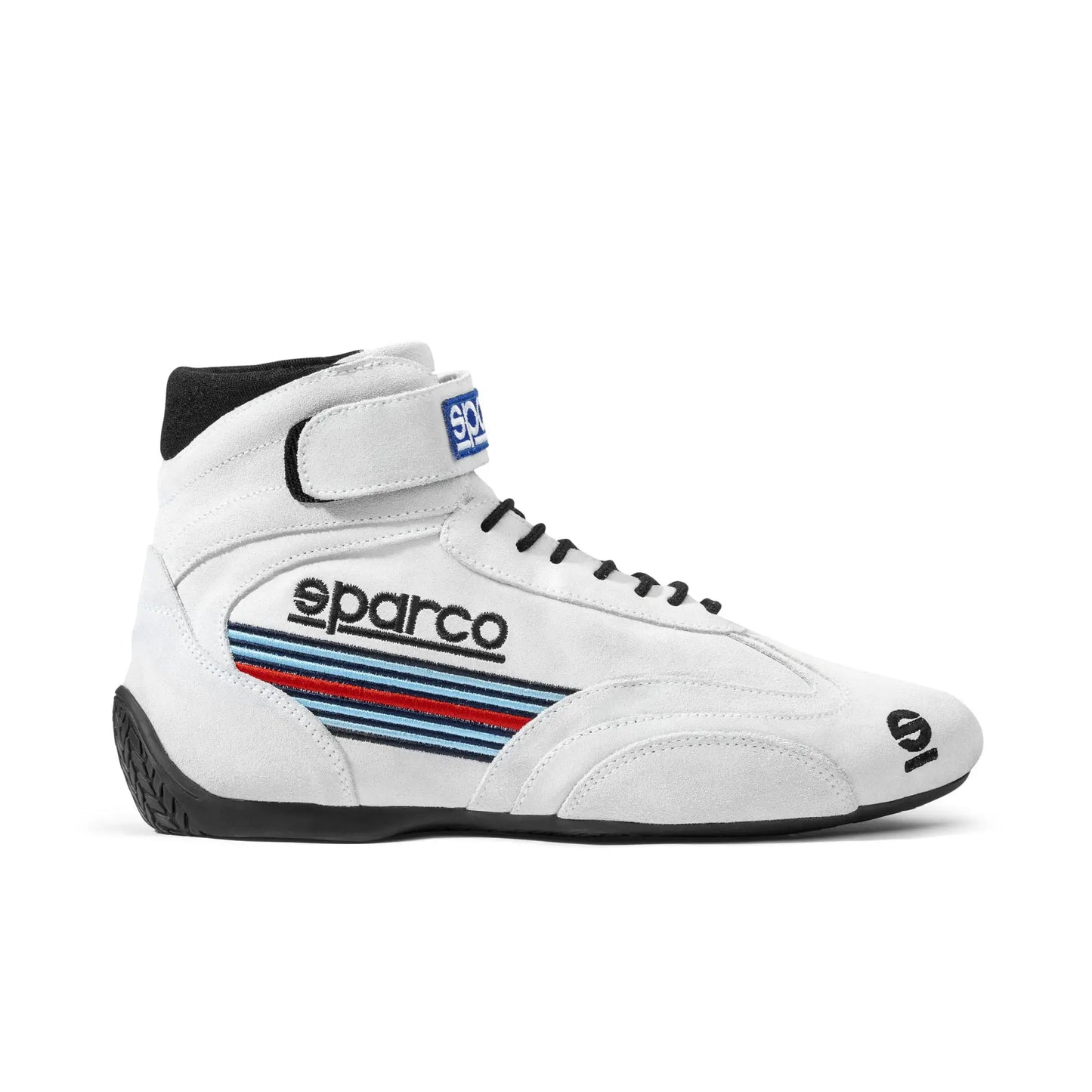 Sparco TOP MARTINI RACING White – FIA 8856-2018 Certified Racing Shoes in Vintage Martini Livery