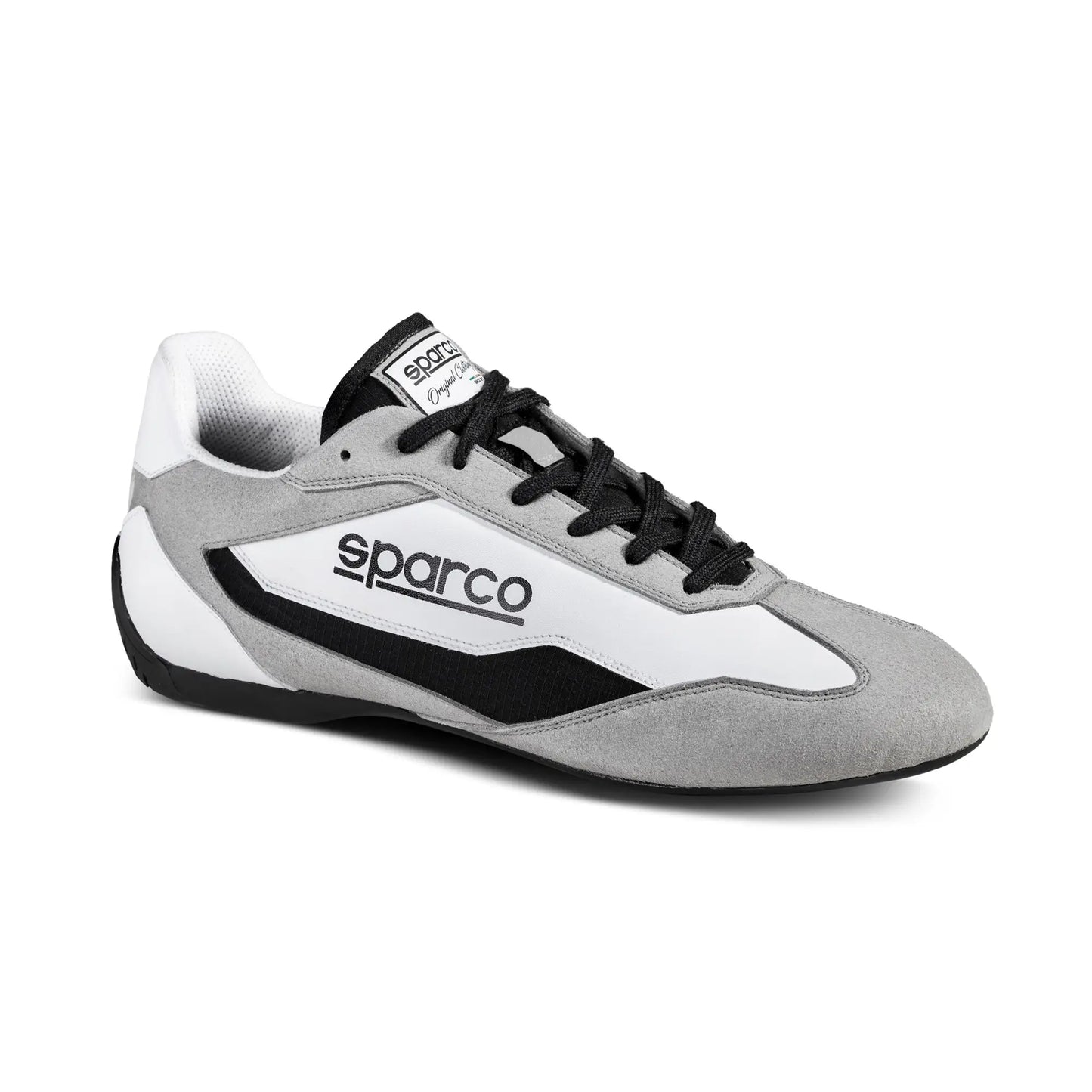 Sparco S-DRIVE Wit – Lage Racing Sneaker met Ademende Zool en Sportieve Look