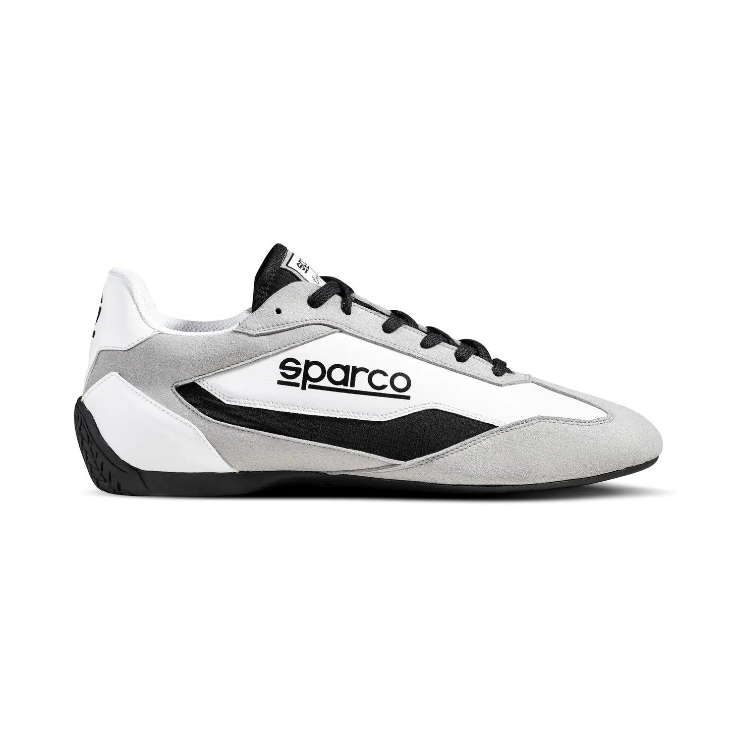 Sparco S-DRIVE Wit – Lage Racing Sneaker met Ademende Zool en Sportieve Look