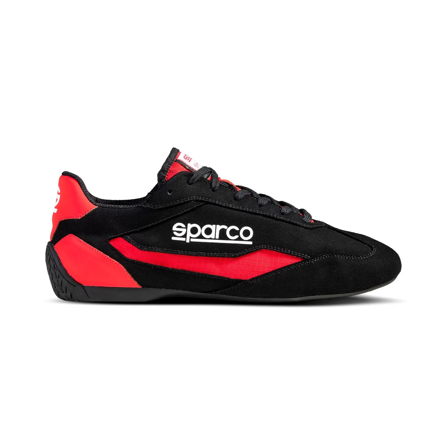 Sparco S-DRIVE Rood – Lage Racing Sneaker met Ademende Zool en Sportieve Look