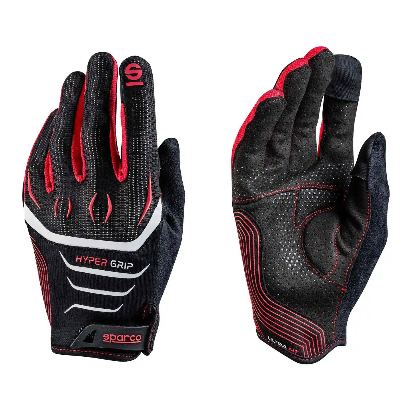 Sparco Handschoenen Hypergrip 002094NR Handschoenen Zwart/Rood - Hoofdafbeelding