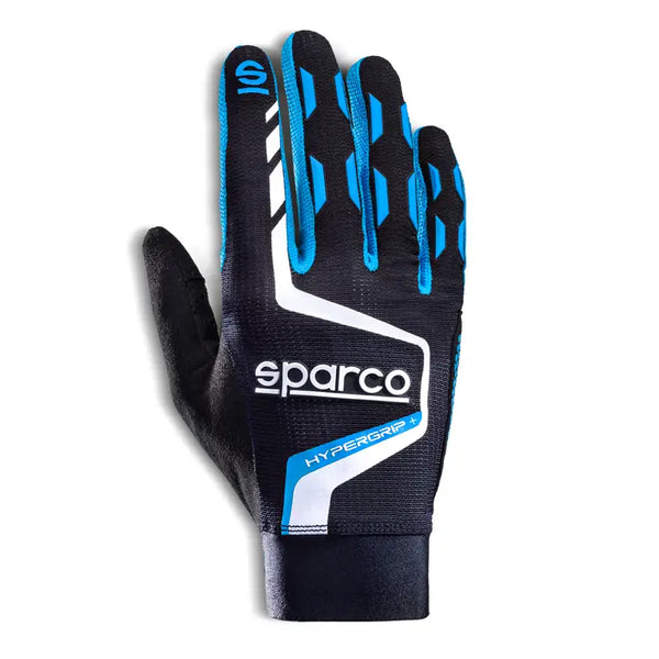 Sparco – Hypergrip+ Gloves – Sim Racing Gloves - Sport Gloves - Blue/Yellow/Green/Red