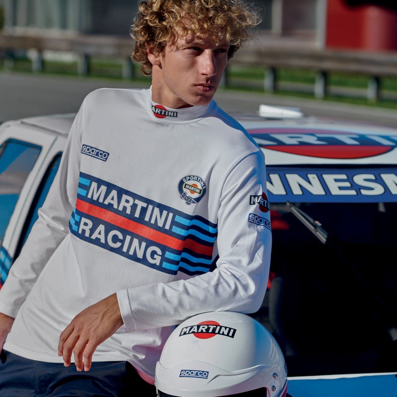 Sparco Coltrui Martini Racing 002206MR Longsleeve Martini Racing Wit - Achteraanzicht