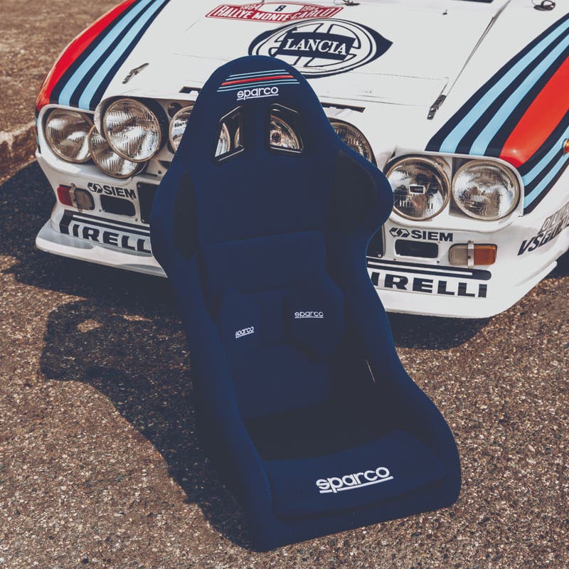 Sparco Racestoel Pro 2000 QRT Martini Racing Racestoel Martini Racing Blauw - Detail