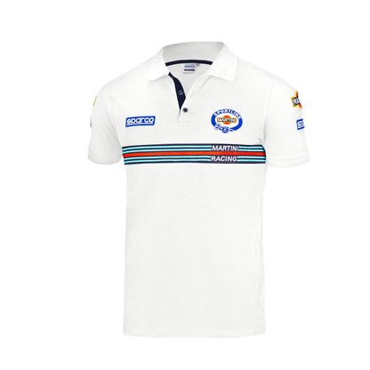 Sparco Polo Replica Martini Racing - Wit
