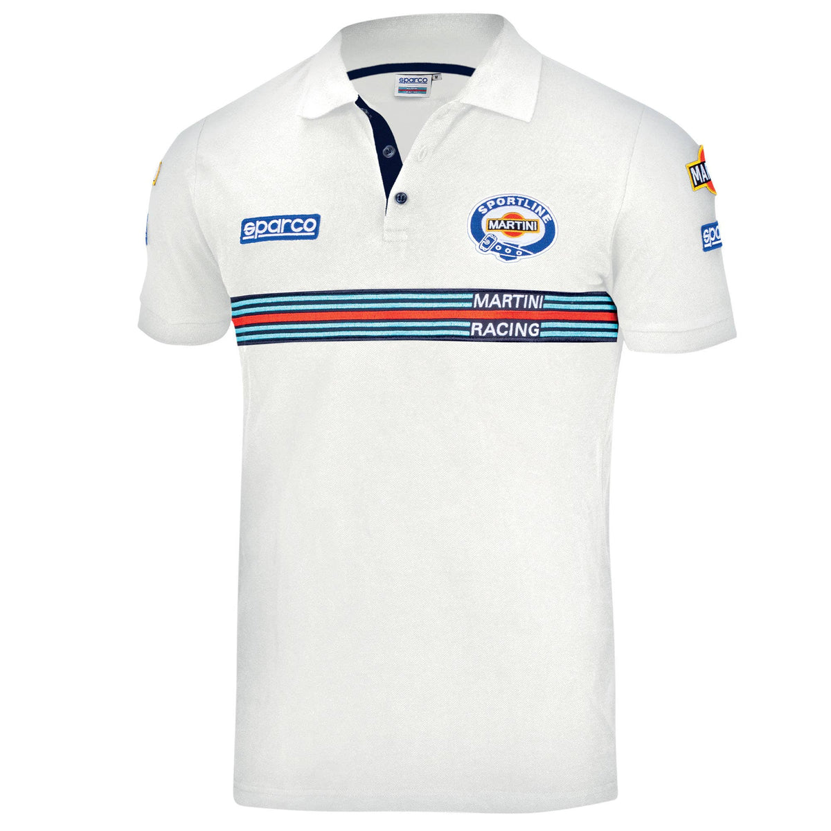 Sparco Polo Replica Martini Racing - Wit