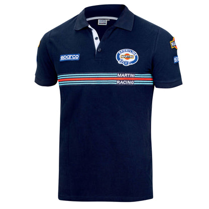 Sparco Polo Replica Martini Racing - Marineblauw