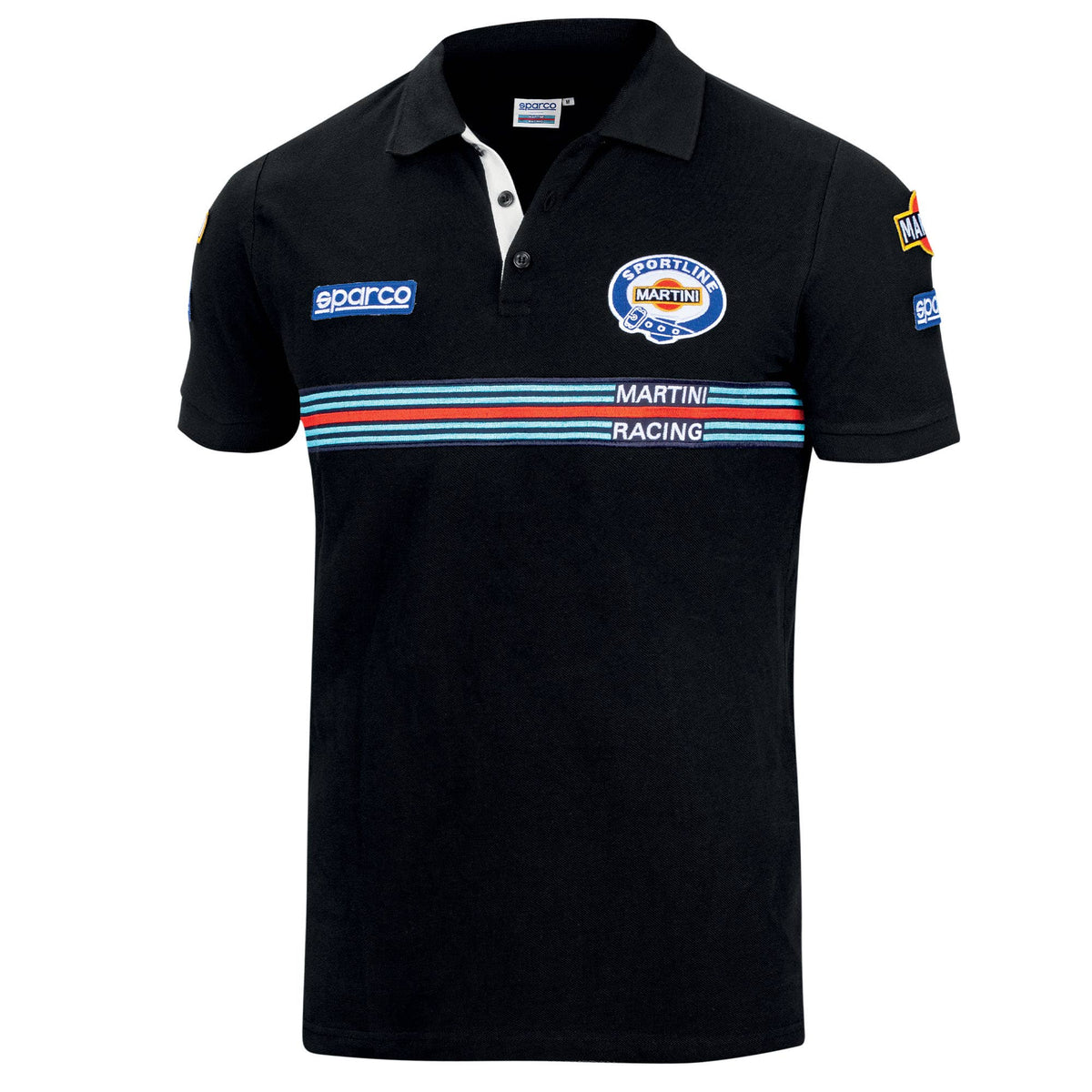 Sparco Polo Replica Martini Racing - Black