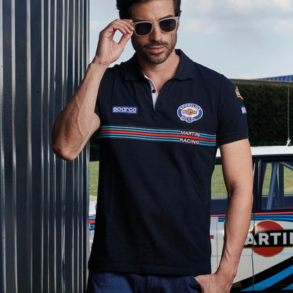 Sparco Polo Replica Martini Racing - Black