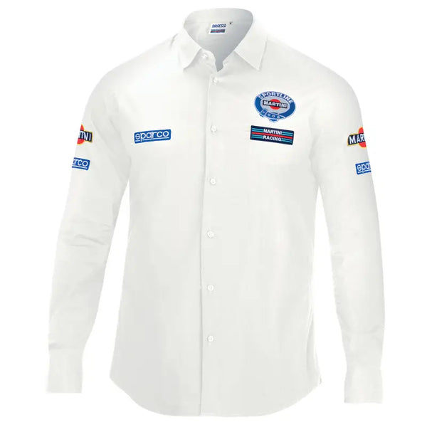 Sparco Martini Racing Overhemd - Wit - Overhemd maat L
