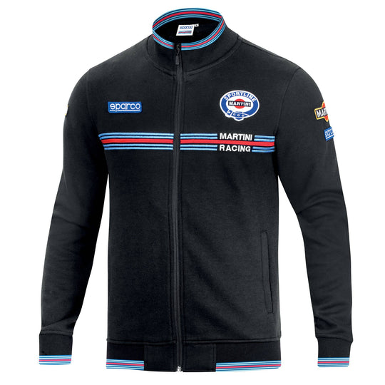 Sparco Full Zip Martini Racing Sweater - Zwart