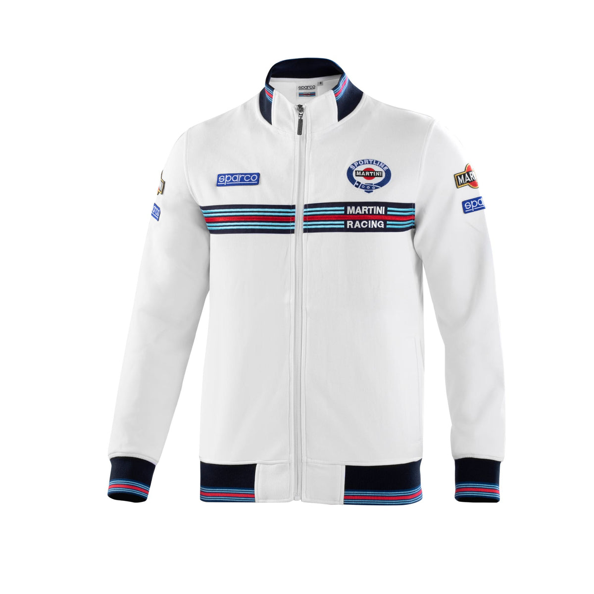 Sparco Full Zip Martini Racing Sweater - Wit